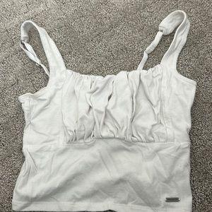 white Hollister top